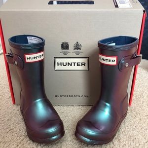 Hunter Wave Blue Nebula Boots *NIB*